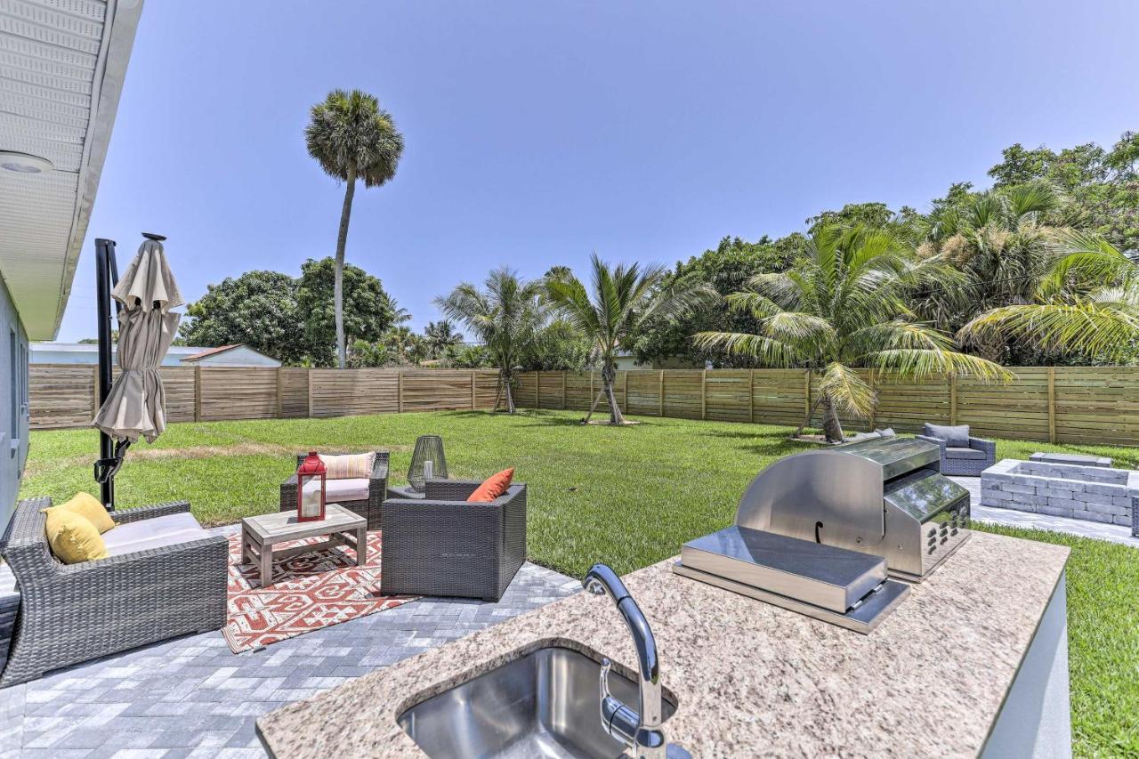 Beach House With Outdoor Kitchen, Walk To Coast Какао-Бич Экстерьер фото